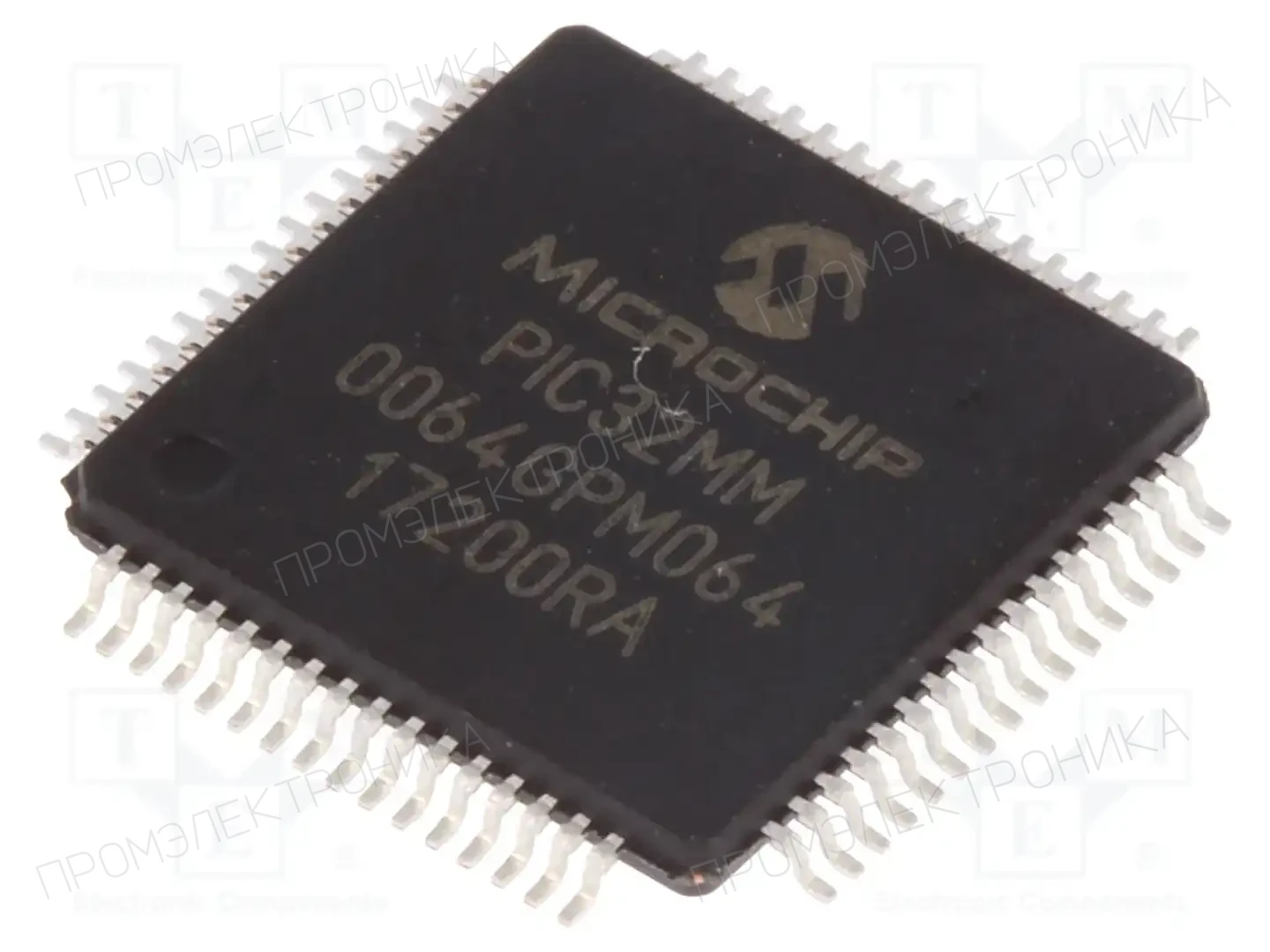 Microchip Technology PIC32MM0064GPM064-I/PT — Линейка PIC32 32-bit
