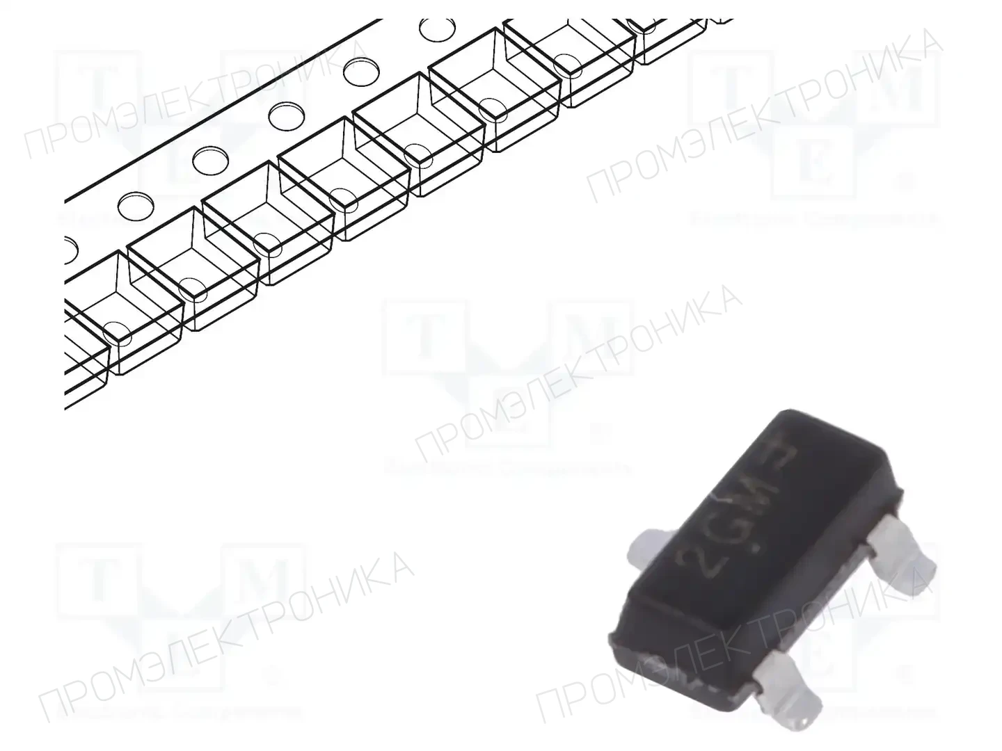 onsemi SMMBTA56LT1G — Транзисторы PNP SMD