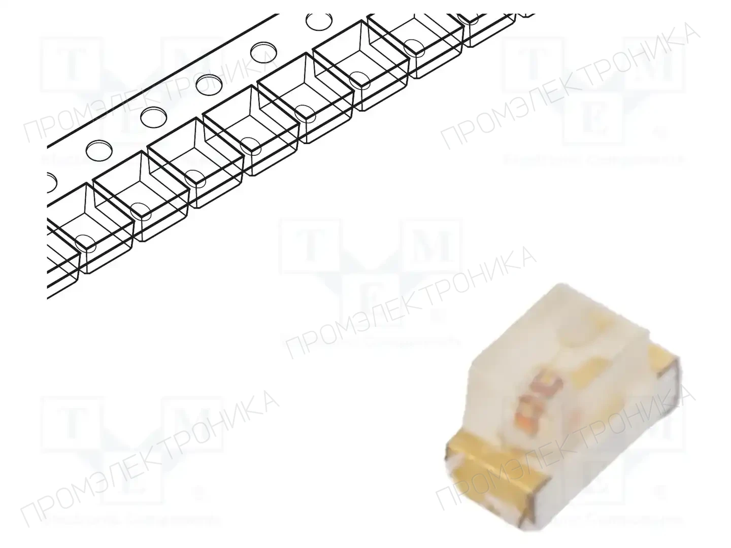 KINGBRIGHT ELECTRONIC KP-1608EC — Светодиоды SMD цветные