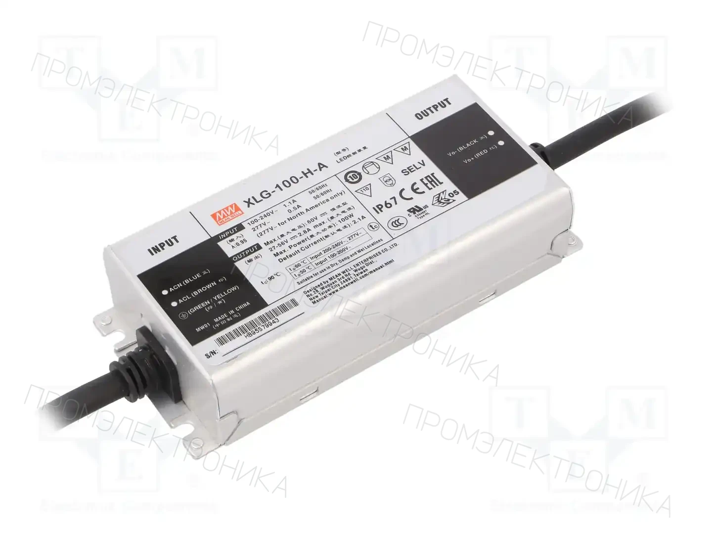 MEAN WELL XLG-100-H-A — Блоки питания для LED
