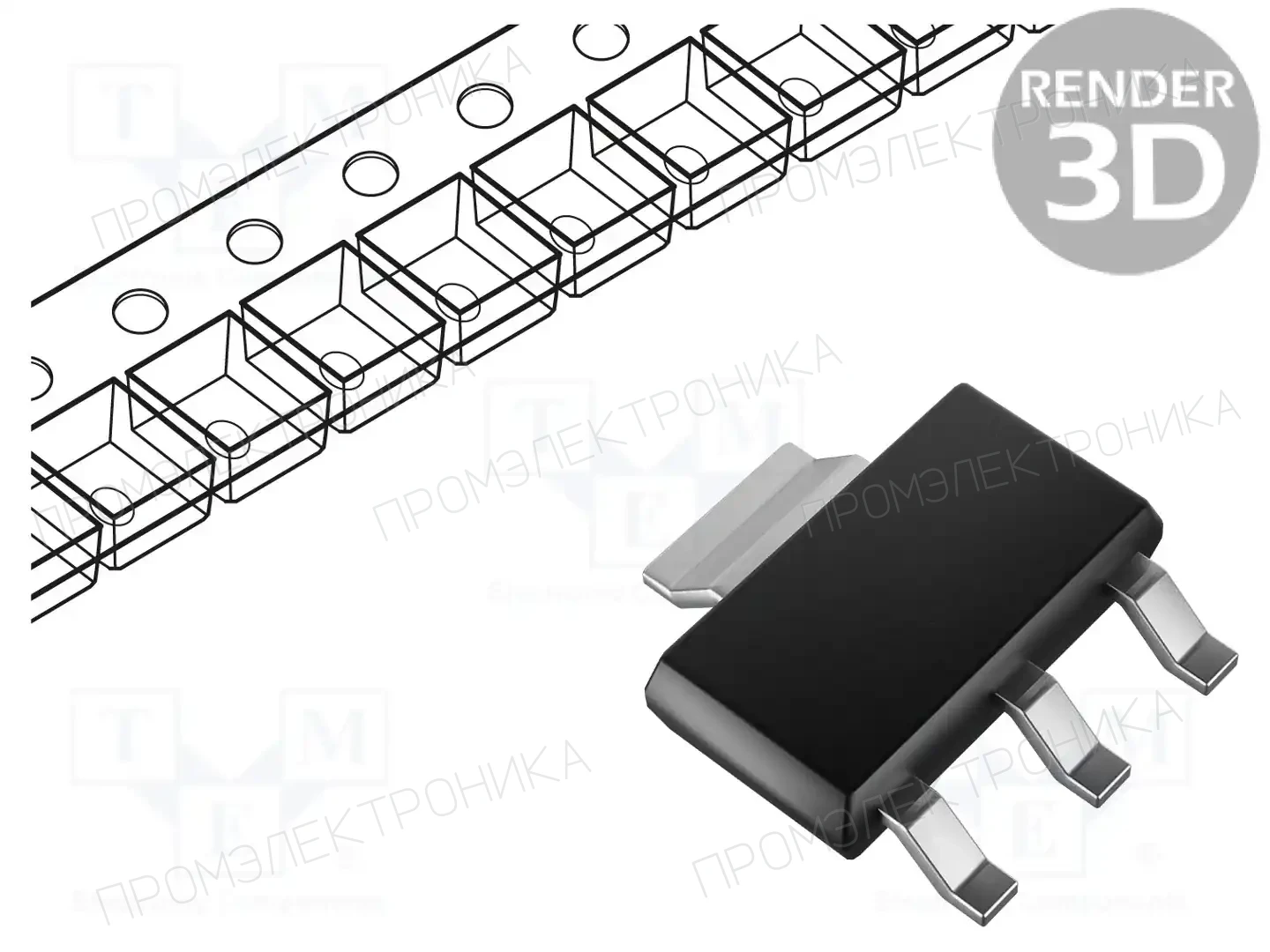 LUGUANG ELECTRONIC BCX53-16 — Транзисторы PNP SMD