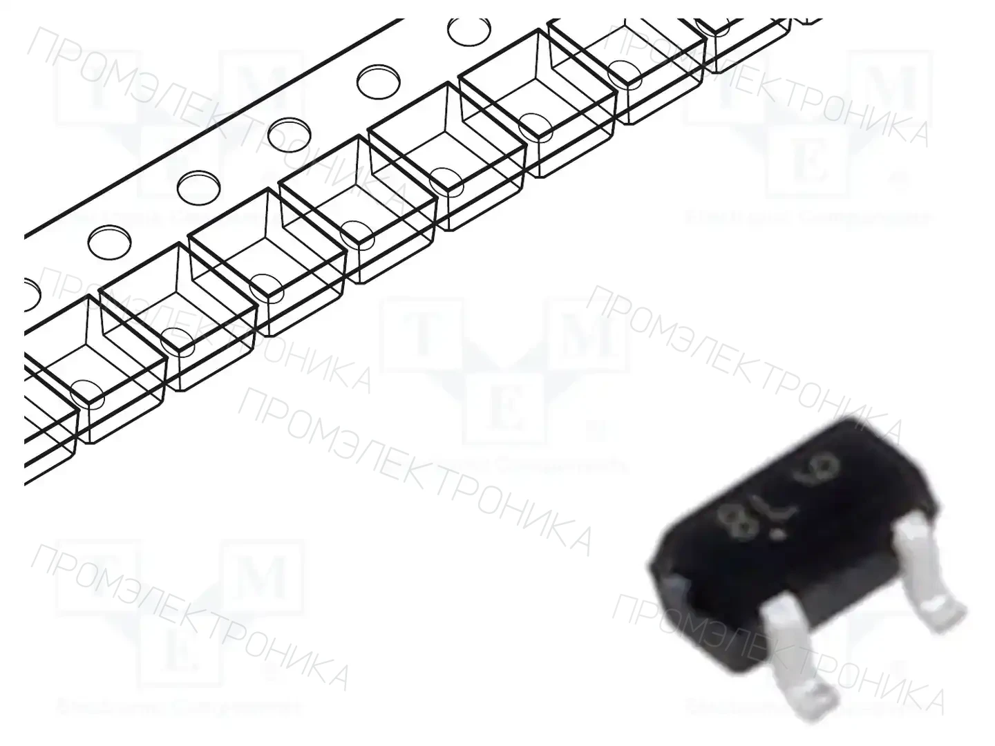 onsemi DTC124XET1G — Транзисторы NPN SMD