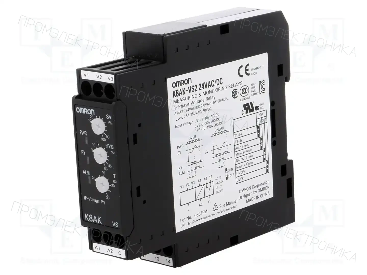 OMRON K8AK-VS2 24VAC/DC — Контрольные реле