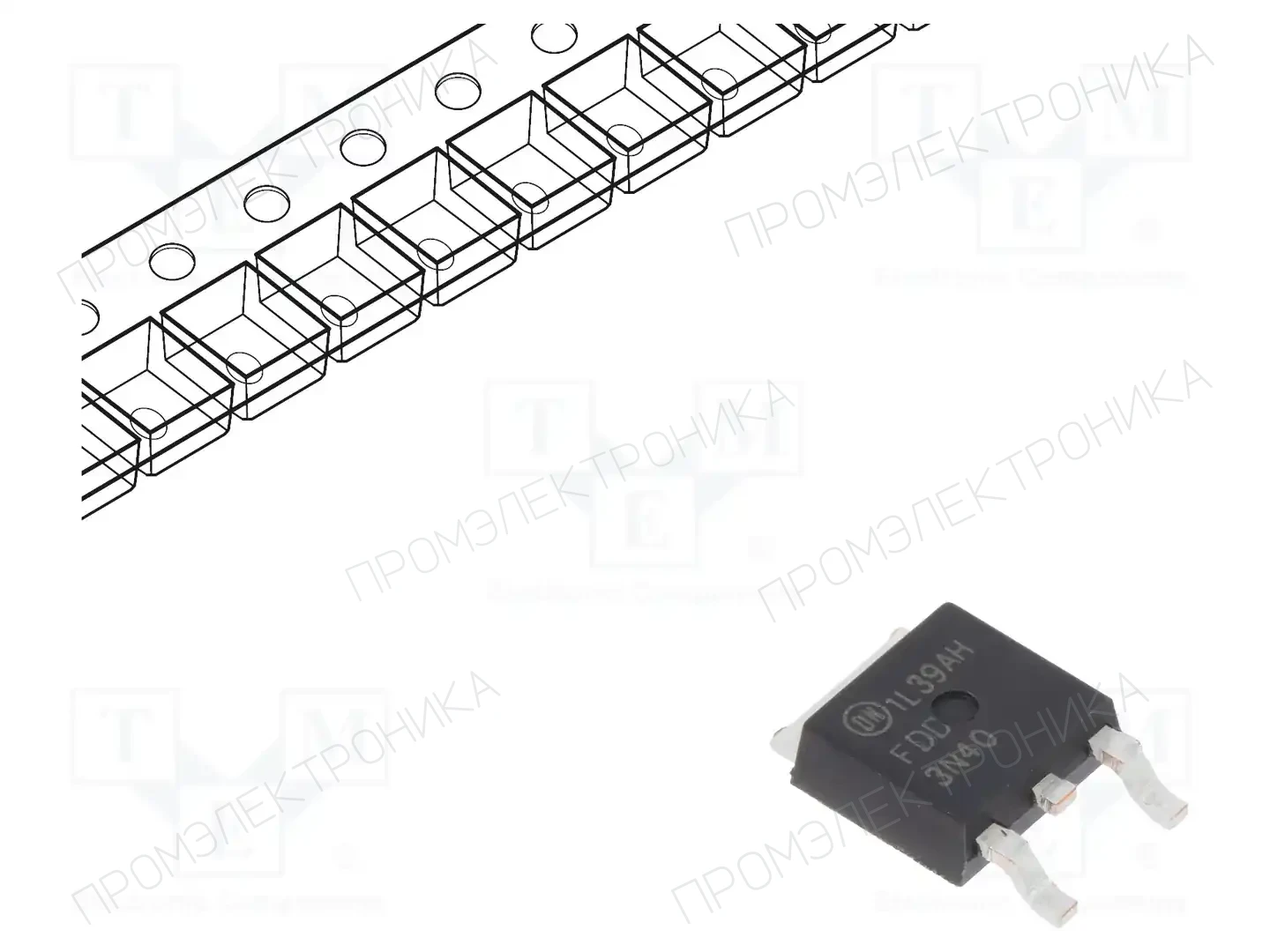 onsemi FDD3N40TM — Транзисторы с каналом N SMD