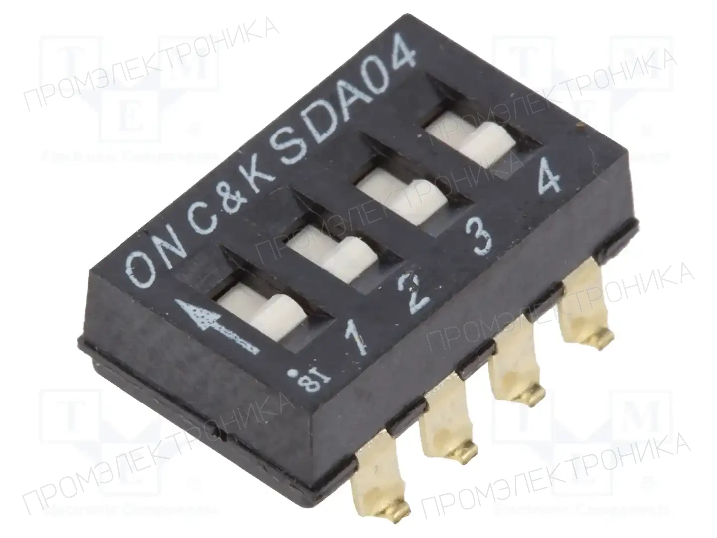 C&K SDA04H0SB — Переключатели типа Dip-Switch