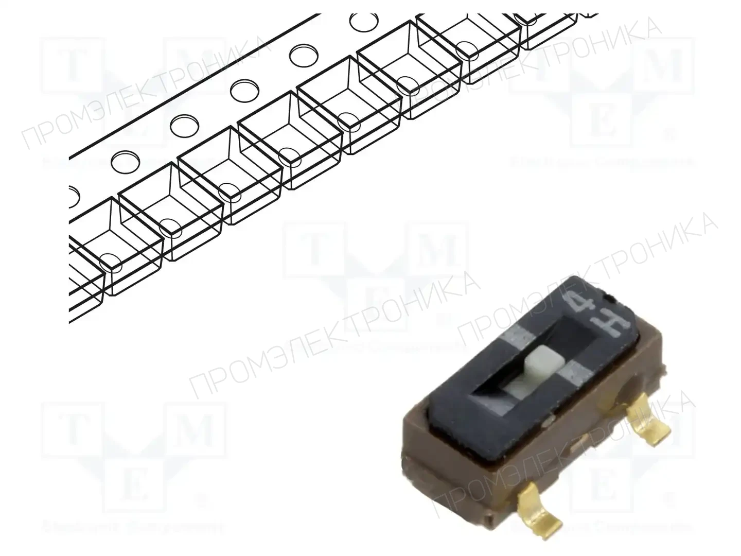 Nidec Copal Electronics CJS-1200TB — Переключатели ползунковые