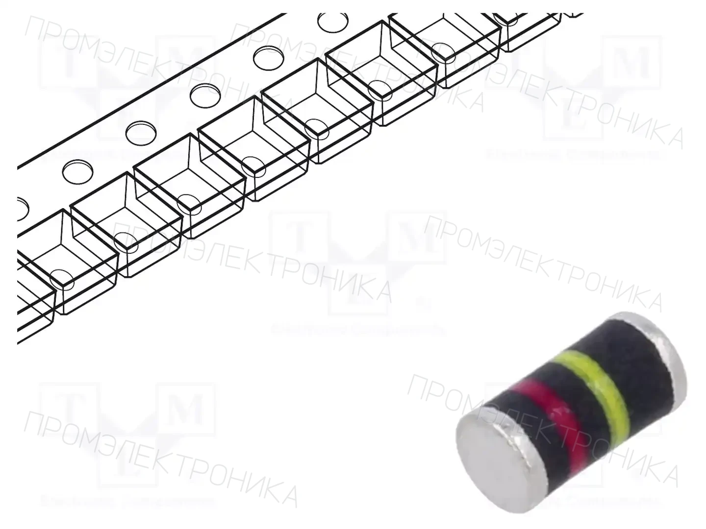 VISHAY BYM11-400-E3/96 — Универсальные диоды SMD