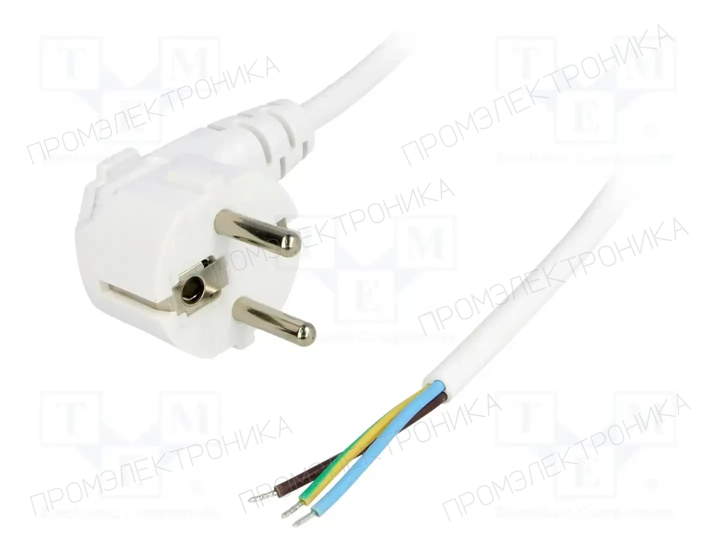 LIAN DUNG LT322 H05VV-F 3X0.75 3.0M WHT — Кабели питания компьютерные и универс