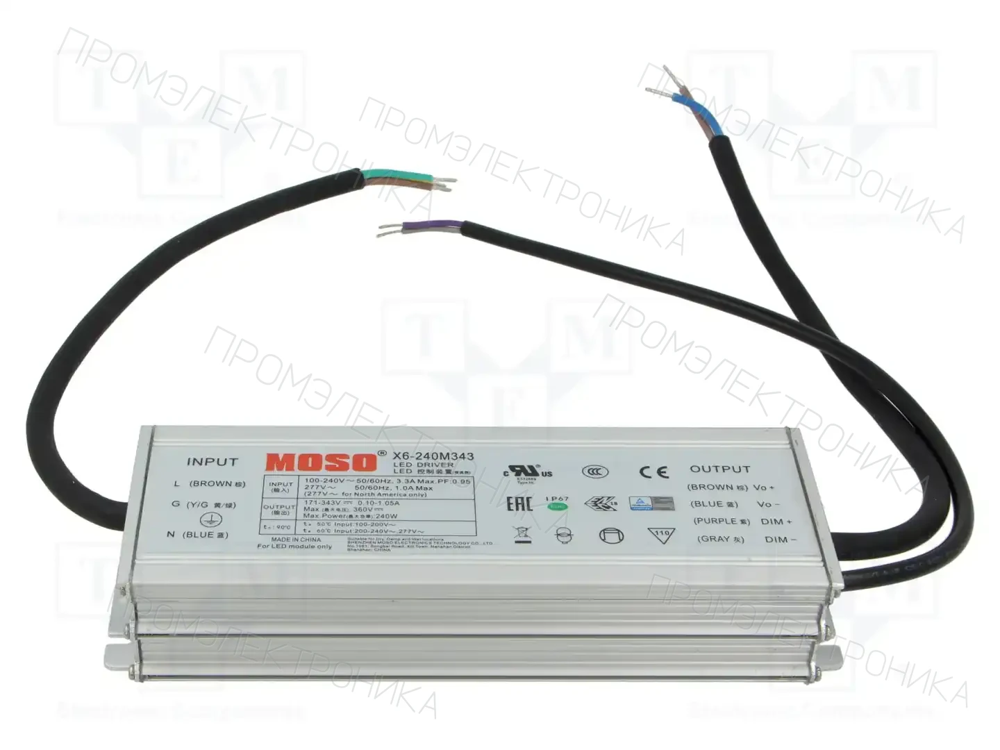MOSO X6-240M343 — Блоки питания для LED