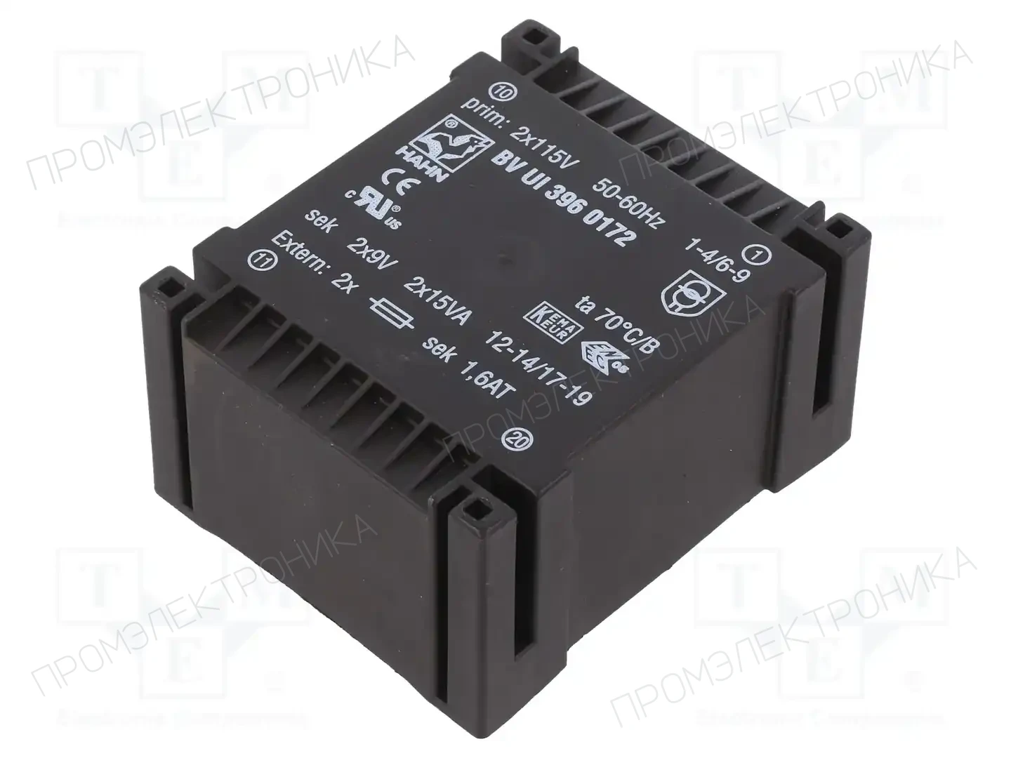 HAHN BV UI 396 0172 — Трансформаторы PCB