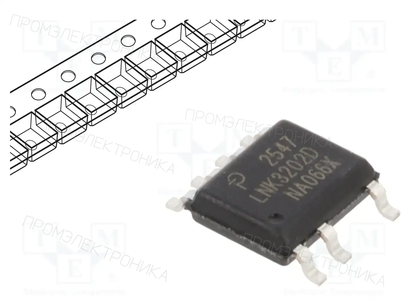 POWER INTEGRATIONS LNK3202D-TL — Регуляторы напряжения - микросхемы DC/DC