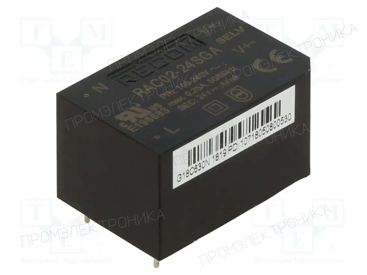 RECOM RAC02-24SGA — Преобразователи AC/DC для PCB