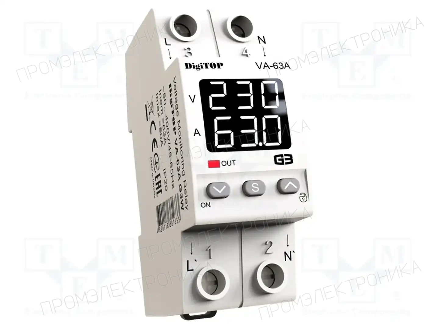DIGITOP ELECTRIC VA-63A G3W — Контрольные реле