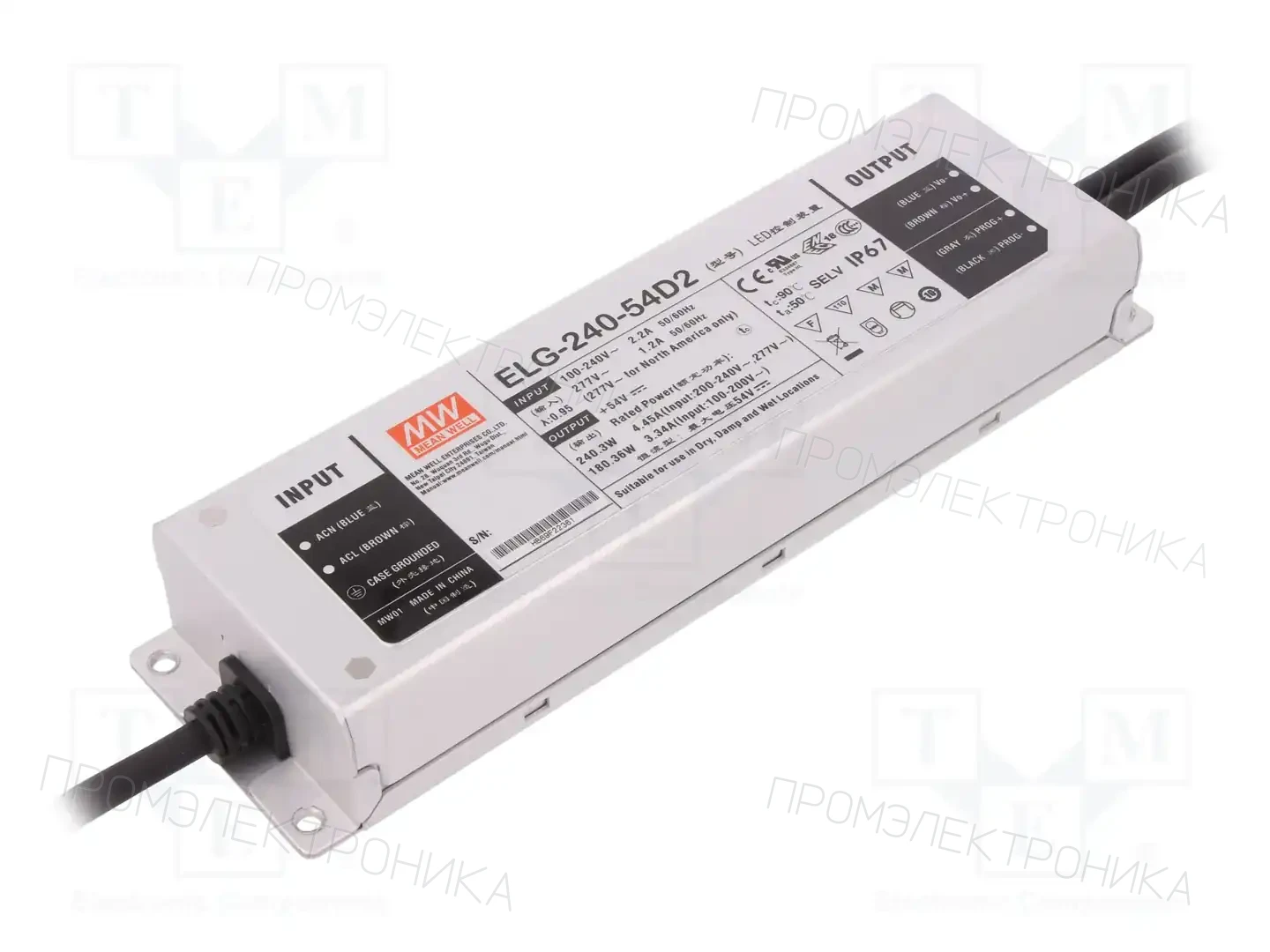 MEAN WELL ELG-240-54D2 — Блоки питания для LED