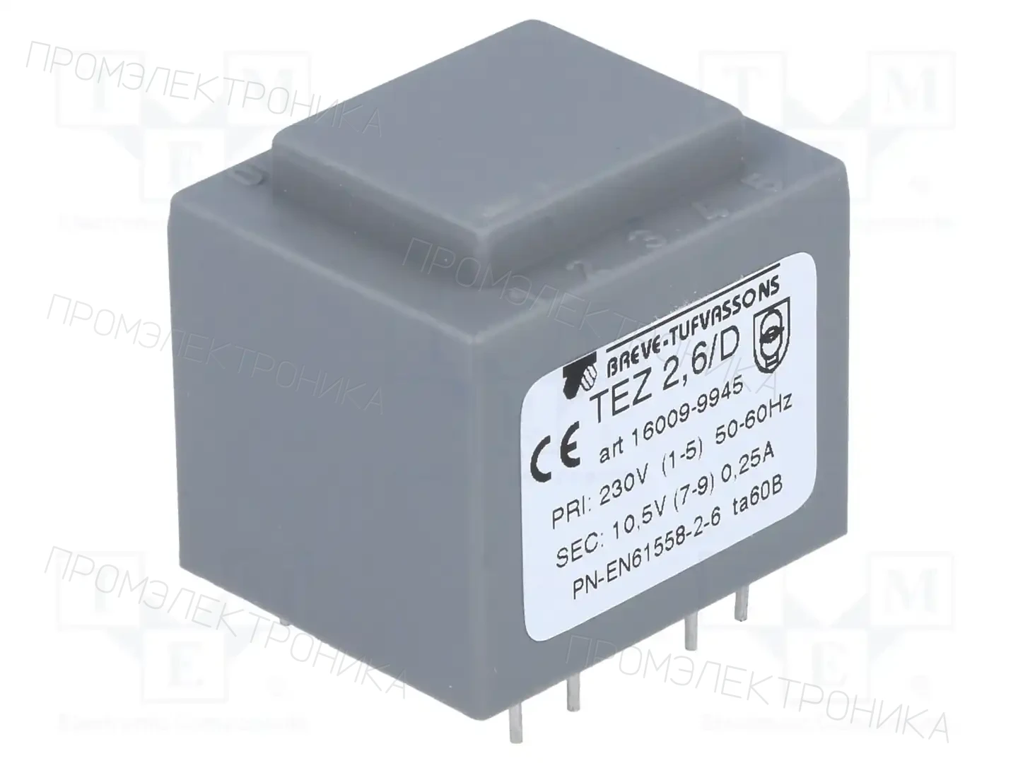 BREVE TUFVASSONS 16009-9945 — Трансформаторы PCB