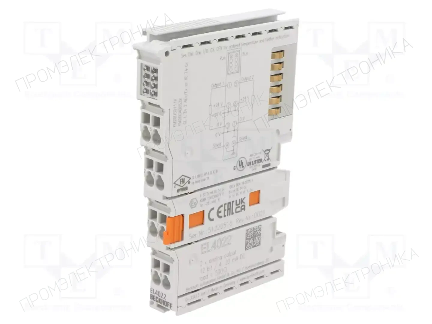 Beckhoff Automation EL4022 — Системы и модули ввода/вывода (I/O)