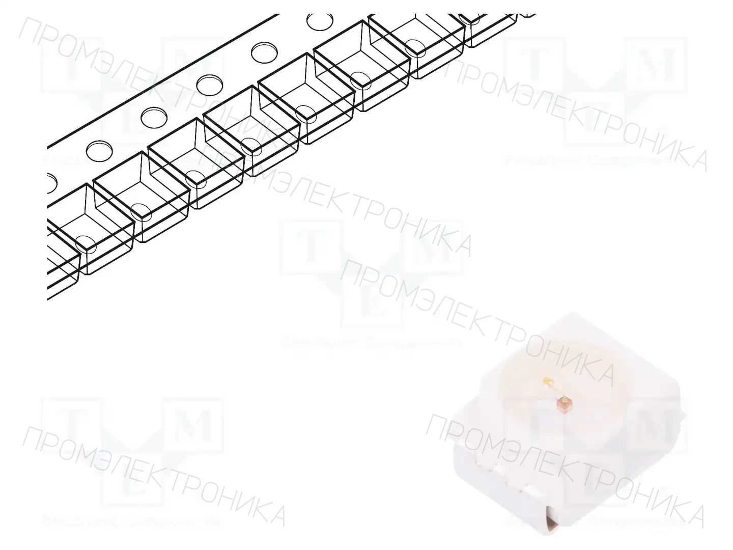 BROADCOM (AVAGO) HSMD-A100-J00J1 — Светодиоды SMD цветные