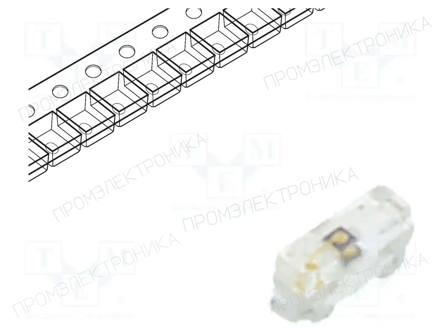 BROADCOM (AVAGO) HSML-C230 — Светодиоды SMD цветные