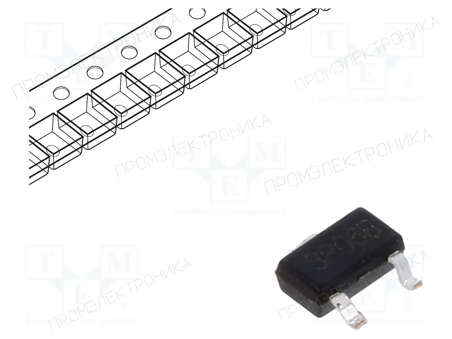 BRIDGELUX BXT3800P06M — Транзисторы с каналом P SMD