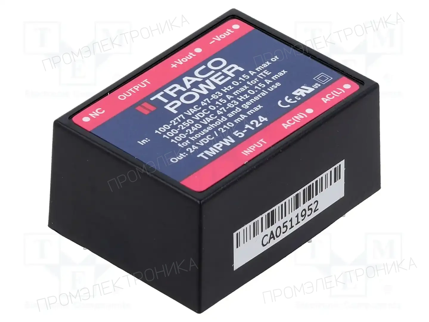 TRACO POWER TMPW 5-124 — Блоки питания для встраивания
