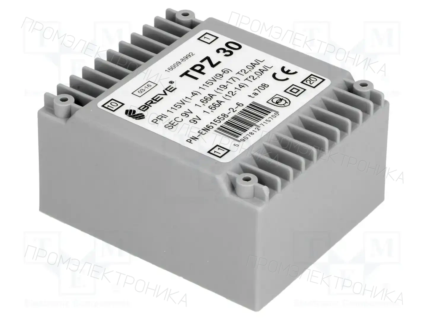 BREVE TUFVASSONS 16009-8992 — Трансформаторы PCB