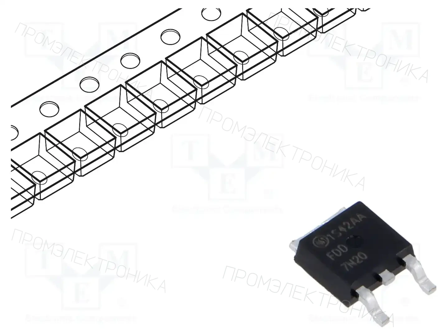 onsemi FDD7N20TM — Транзисторы с каналом N SMD