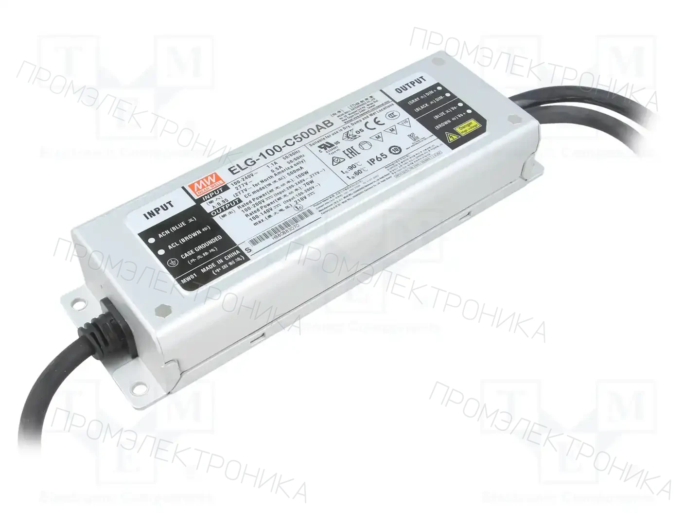 MEAN WELL ELG-100-C500AB — Блоки питания для LED