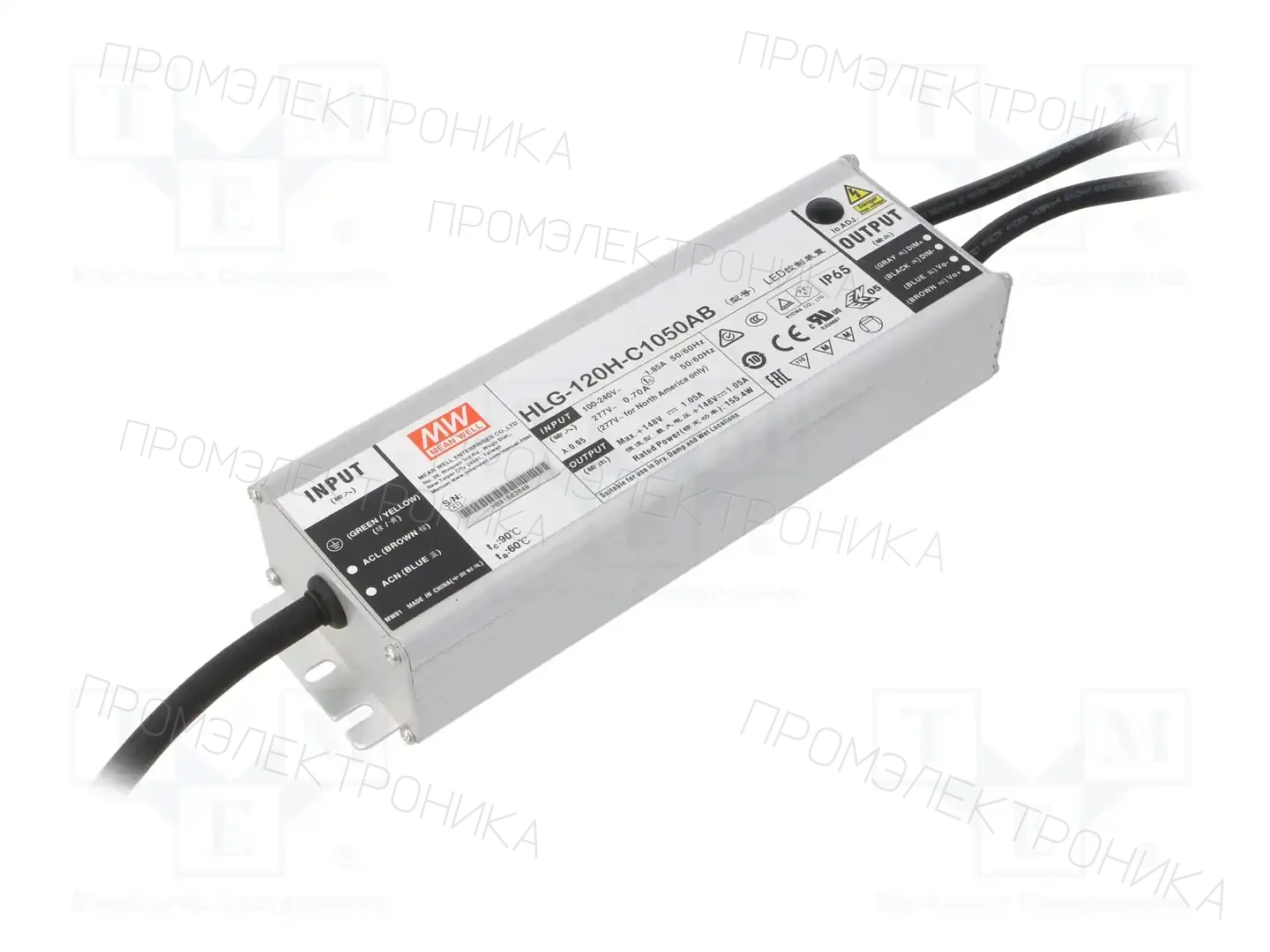 MEAN WELL HLG-120H-C1050AB — Блоки питания для LED