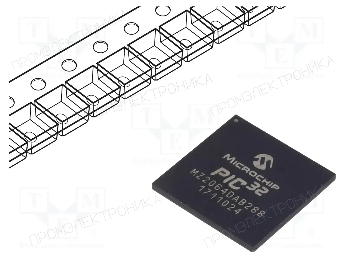 Microchip Technology PIC32MZ2064DAB288-I/4J — Линейка PIC32 32-bit