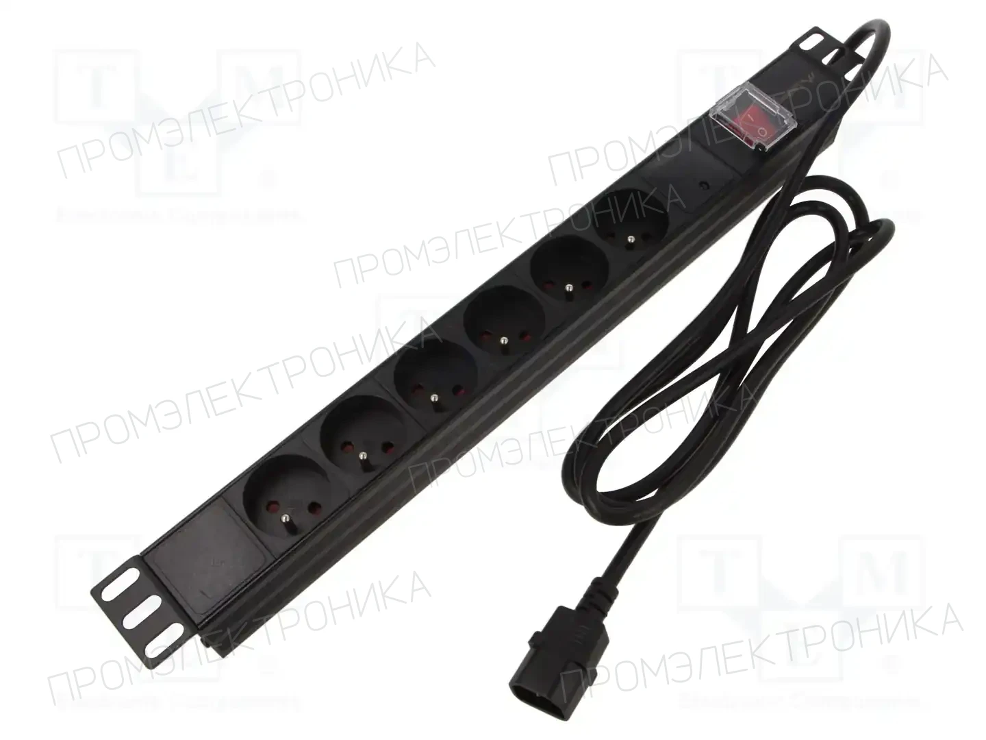 LANBERG PDU-06E-0200-IEC-BK — Планки защиты от перенапряжения