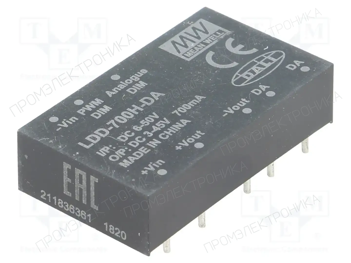 MEAN WELL LDD-700H-DA — Преобразователи DC/DC