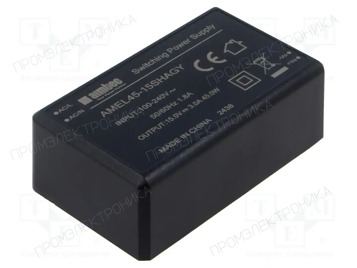 AIMTEC AMEL45-15SHAGY — Преобразователи AC/DC для PCB