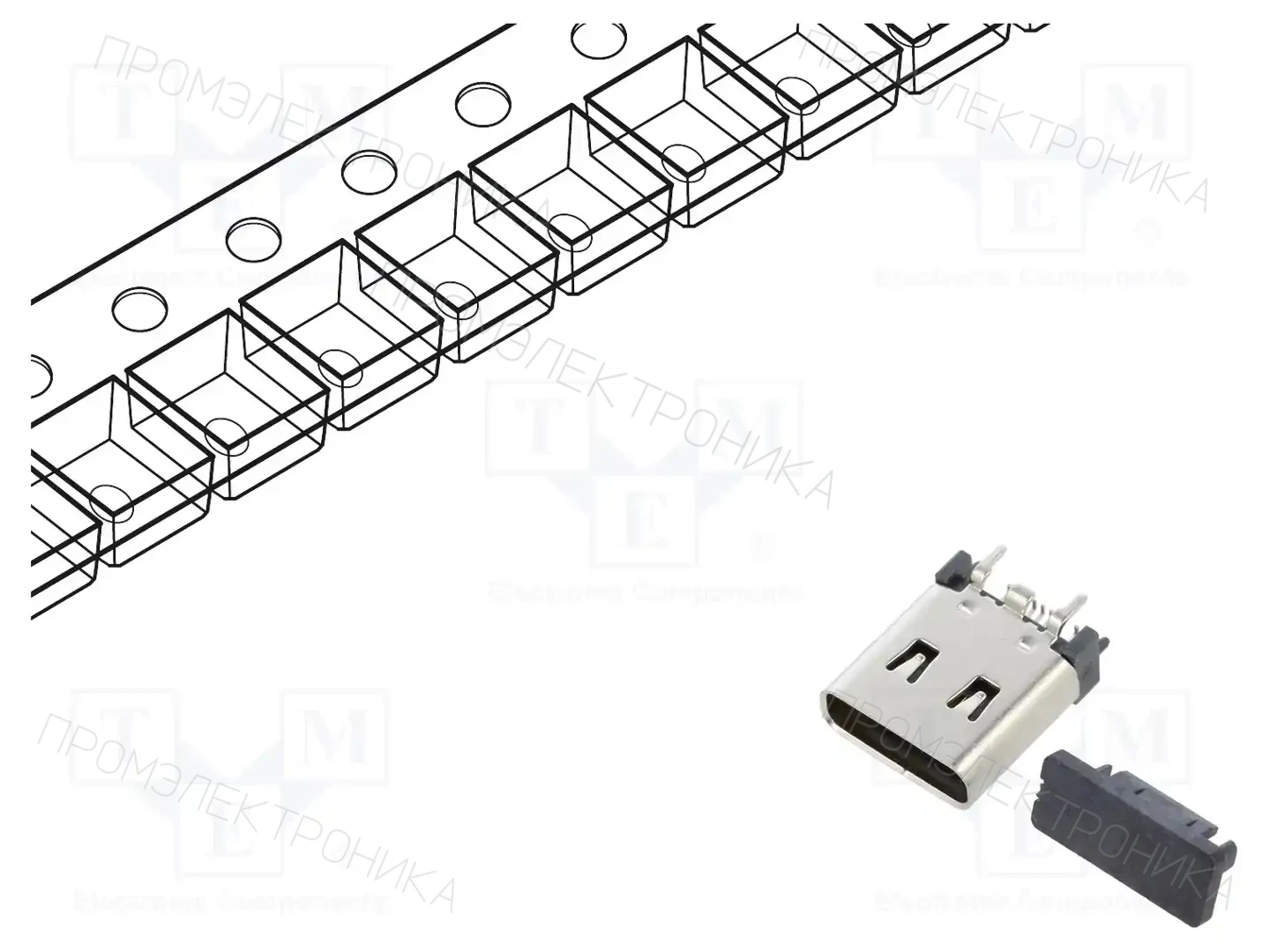 GCT USB4220-03-1000-C — Разъeмы USB и IEEE1394