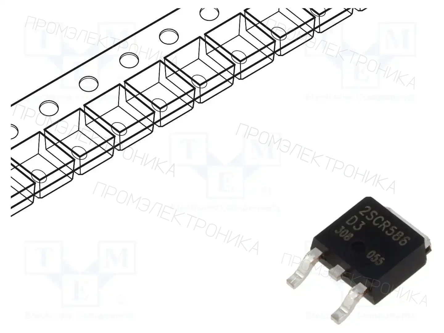 ROHM SEMICONDUCTOR 2SCR586D3TL1 — Транзисторы NPN SMD