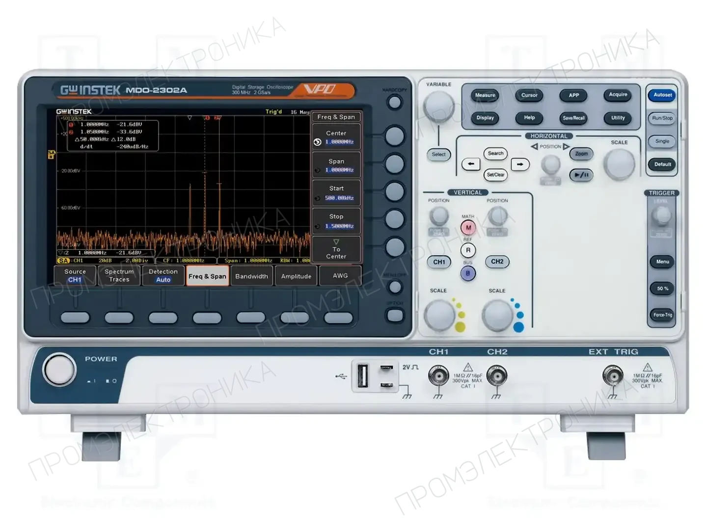 GW INSTEK MDO-2302A — Осциллоскопы цифровые