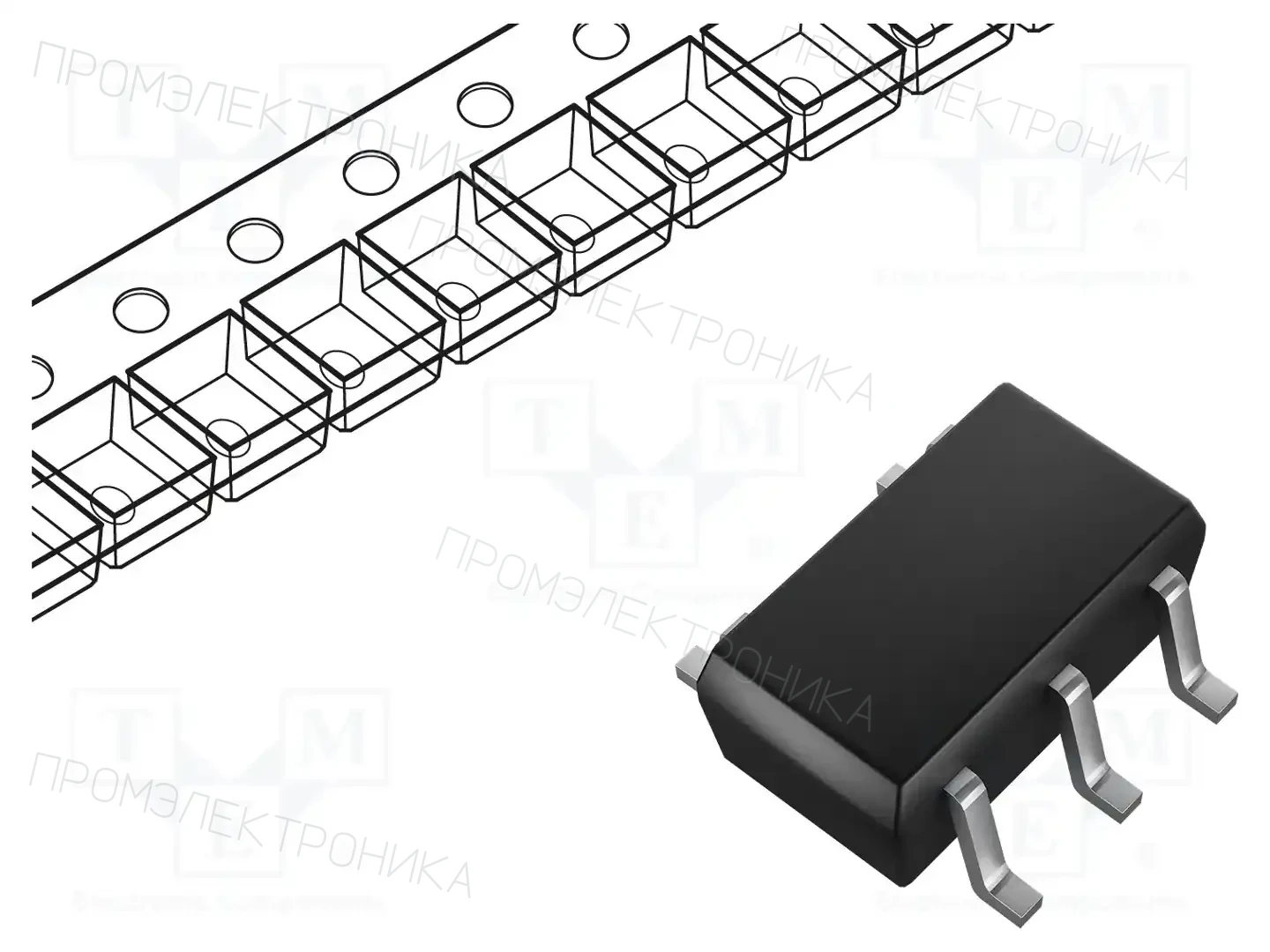 Microchip Technology TC1185-3.3VCT713 — Стабилизаторы напряжения нерегулир. LDO