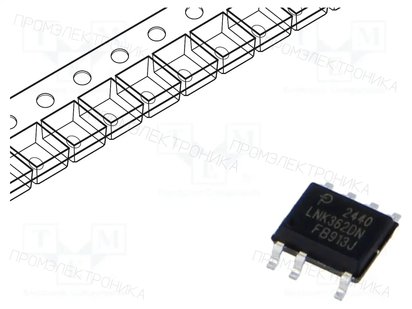 POWER INTEGRATIONS LNK362DN-TL — Регуляторы напряжения - микросхемы DC/DC