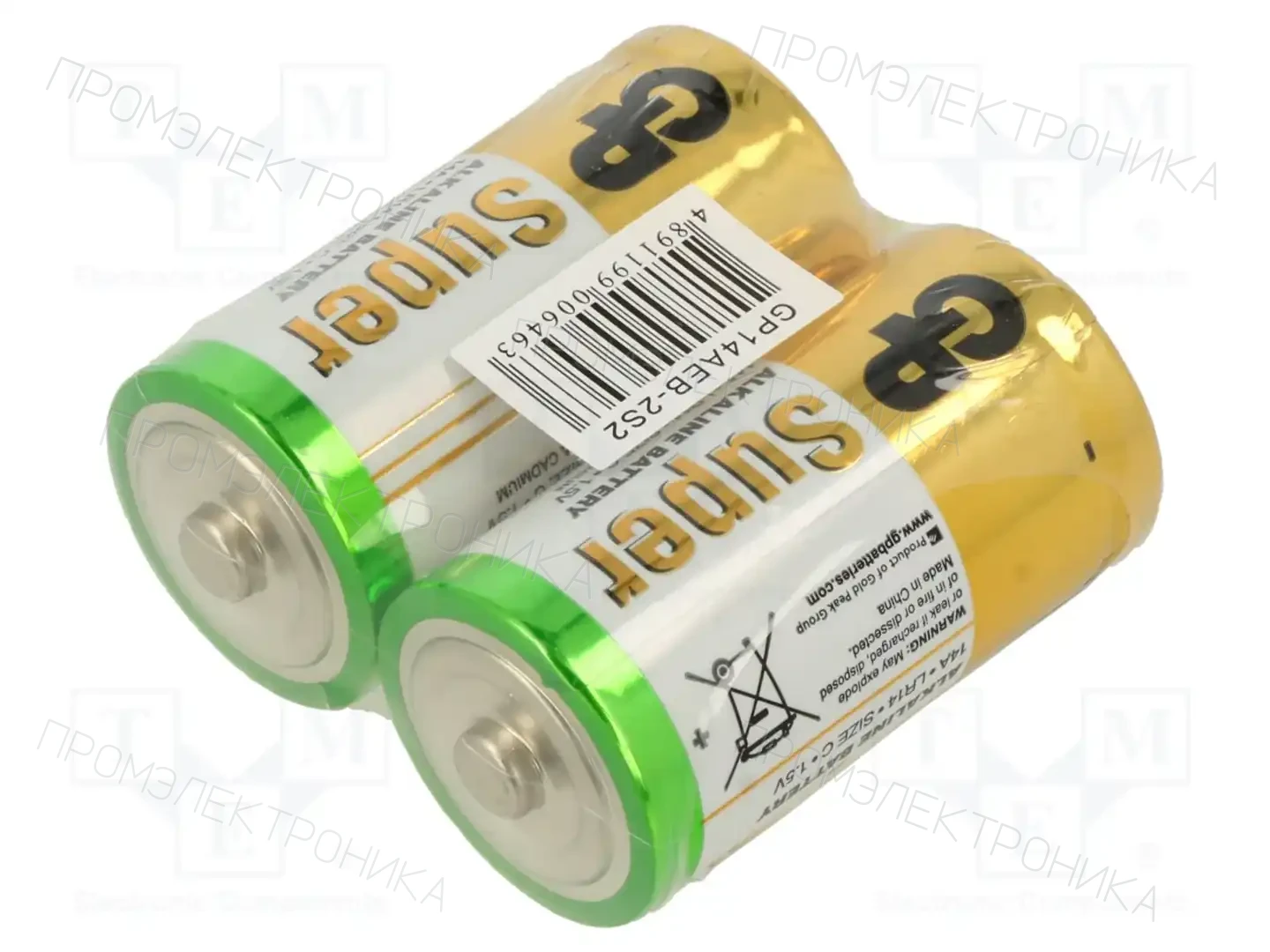 GP GP SUPER 14A (LR14) SHRINK 2 — Батареи SUPER 14A (LR14) SHRINK 2