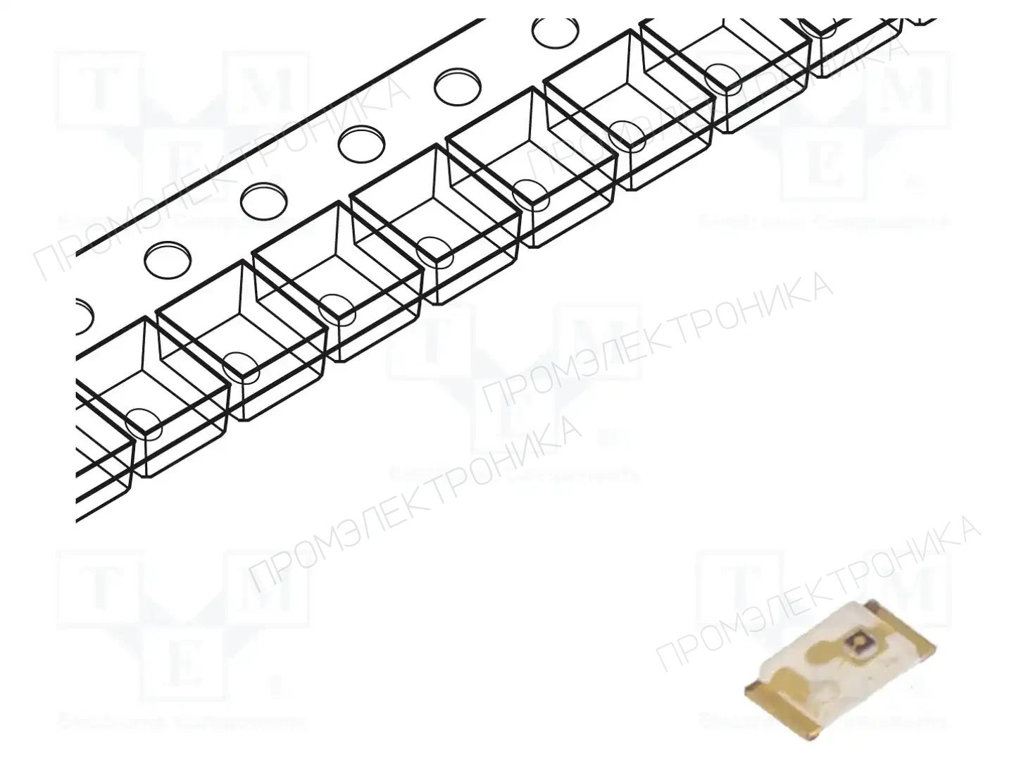 KINGBRIGHT ELECTRONIC KPG-1608SYKC-T — Светодиоды SMD цветные