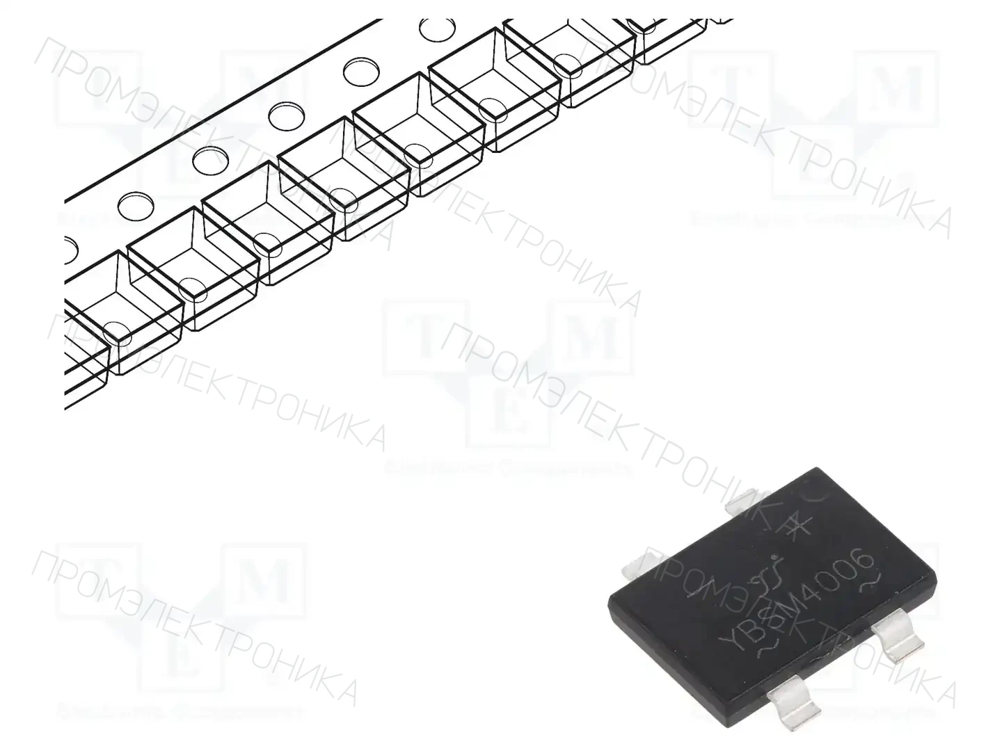 YANGJIE TECHNOLOGY YBSM4006 — Однофазные мосты диодные SMD/THT
