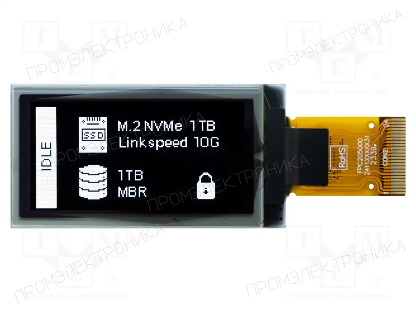 RAYSTAR OPTRONICS REX016080AWPP3N00000 — Дисплеи OLED графические