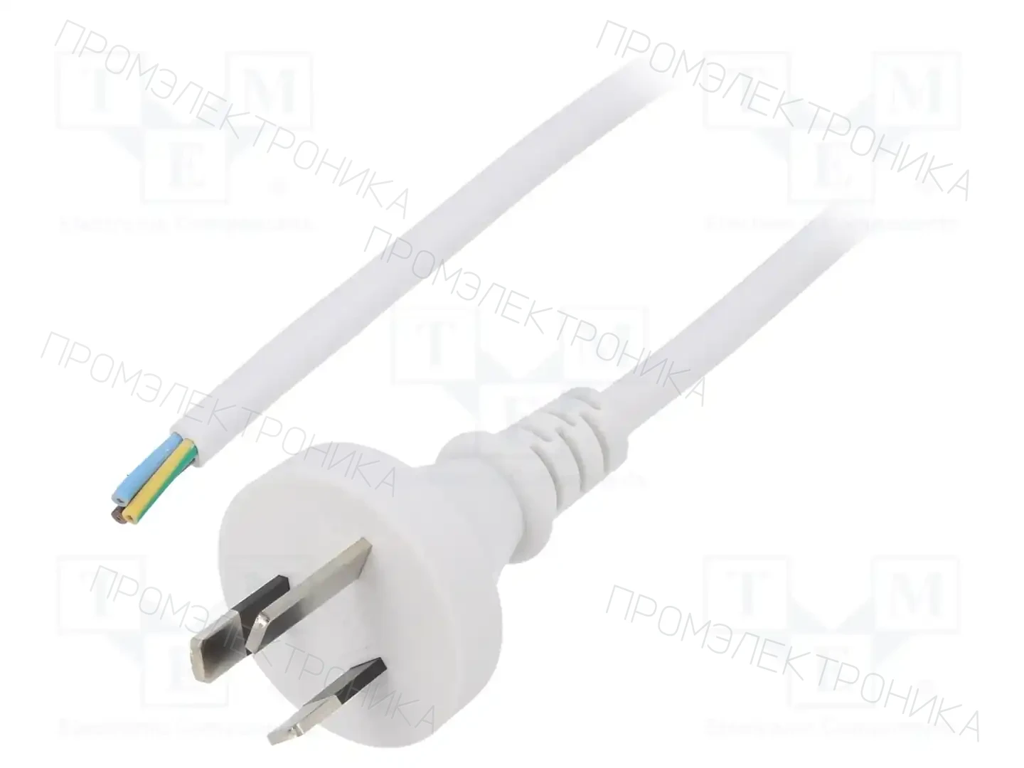 LIAN DUNG LT-423 3X0.75 WHT 1.5M END CUT — Кабели питания компьютерные и универс