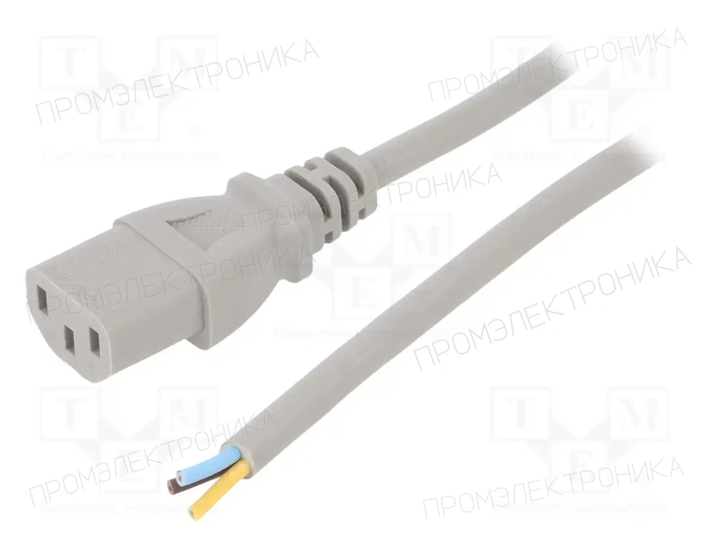 LIAN DUNG LT-501 H05VV-F 0.75/3C GRY 1M END — Кабели питания компьютерные и универс