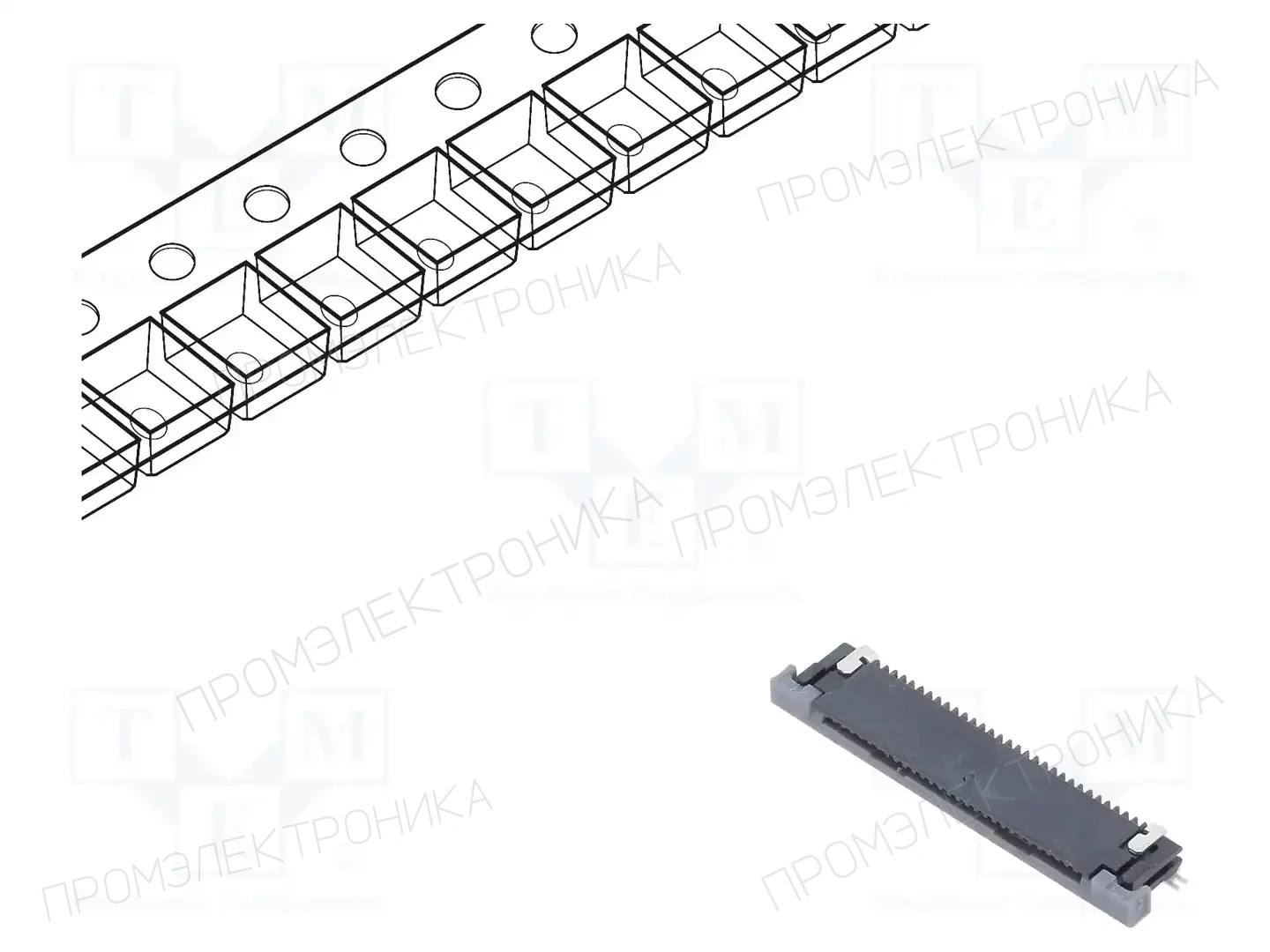 AMPHENOL COMMUNICATIONS SOLUTIONS SFV30R-4STBE1HLF — Разъeмы FFC/FPC растр 0,5мм