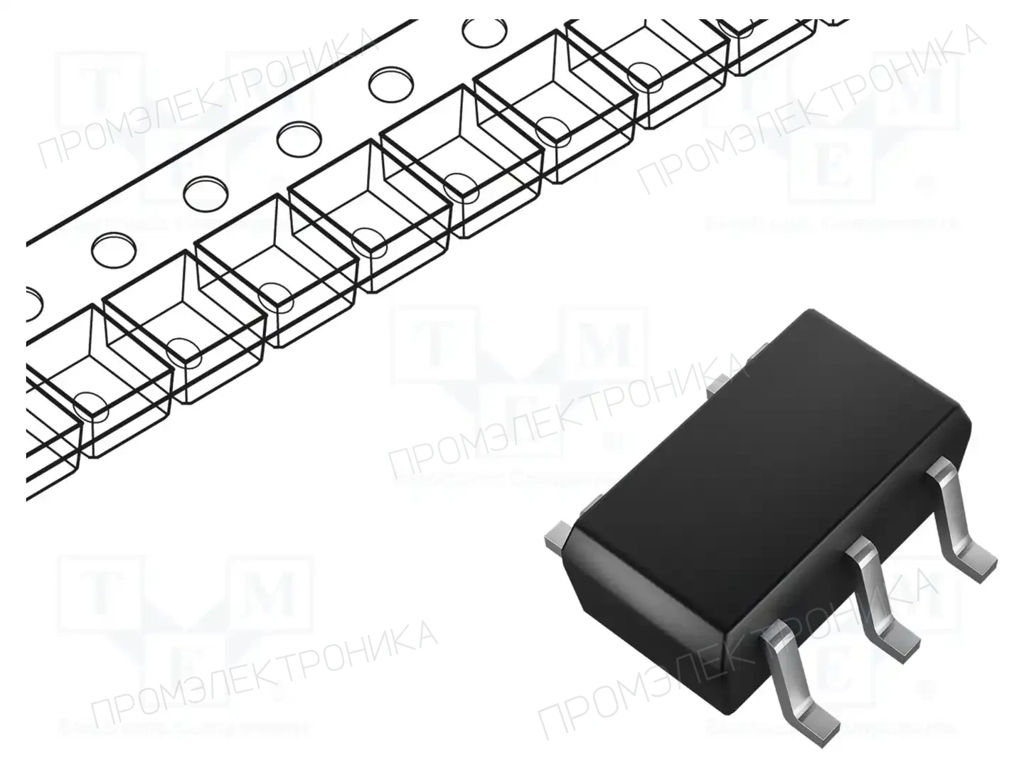 onsemi SBAS21DW5T1G — Универсальные диоды SMD