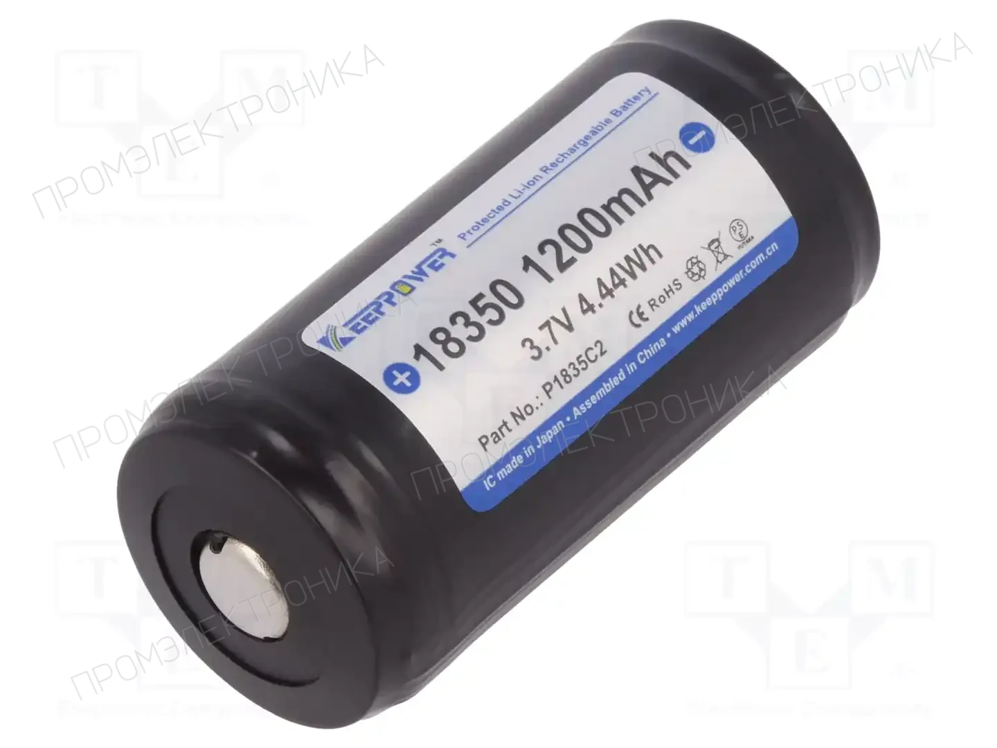 KEEPPOWER IMR18350-120PCM 1200MAH — Аккумуляторы