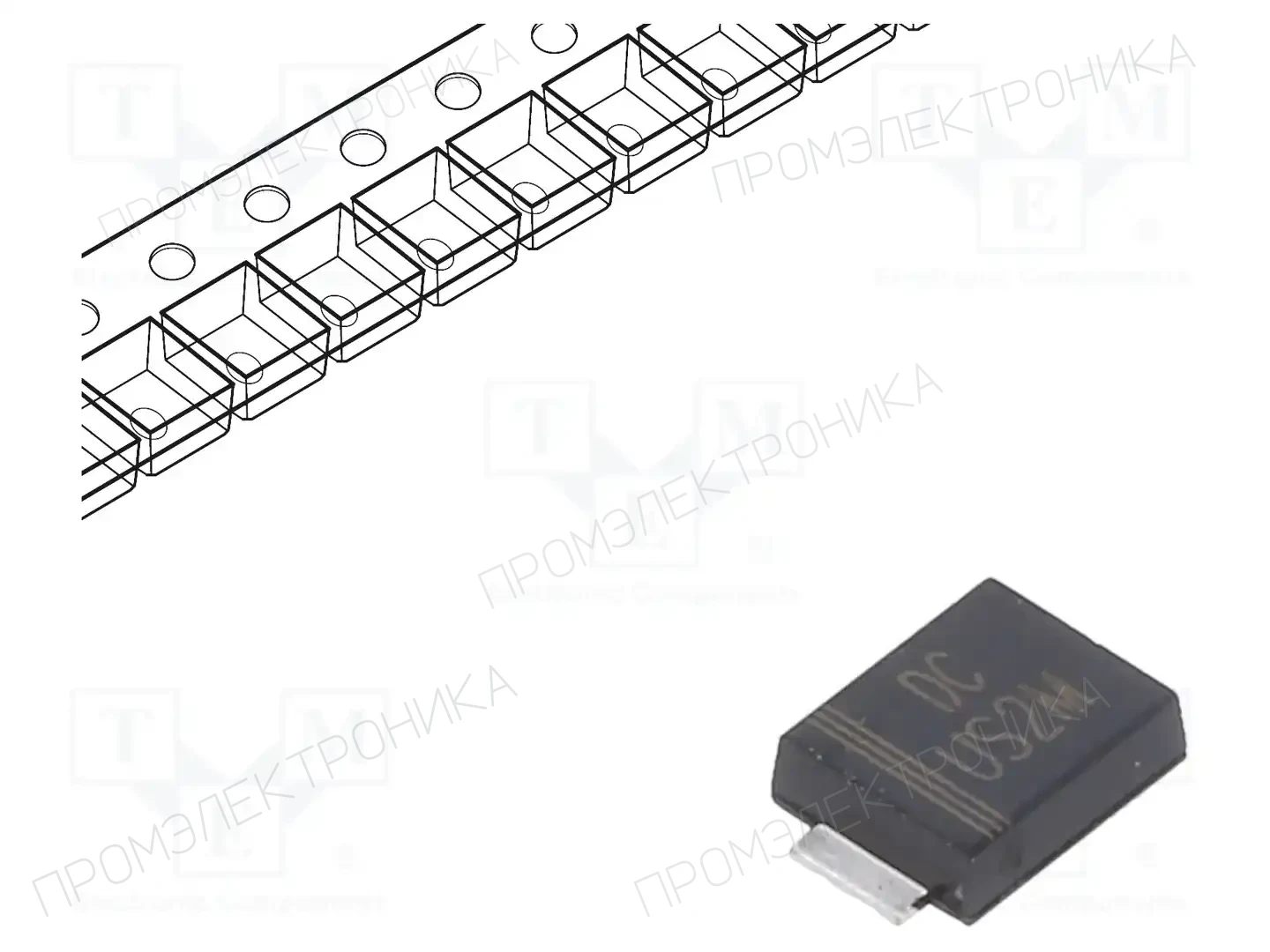 DC COMPONENTS US2MBF — Универсальные диоды SMD