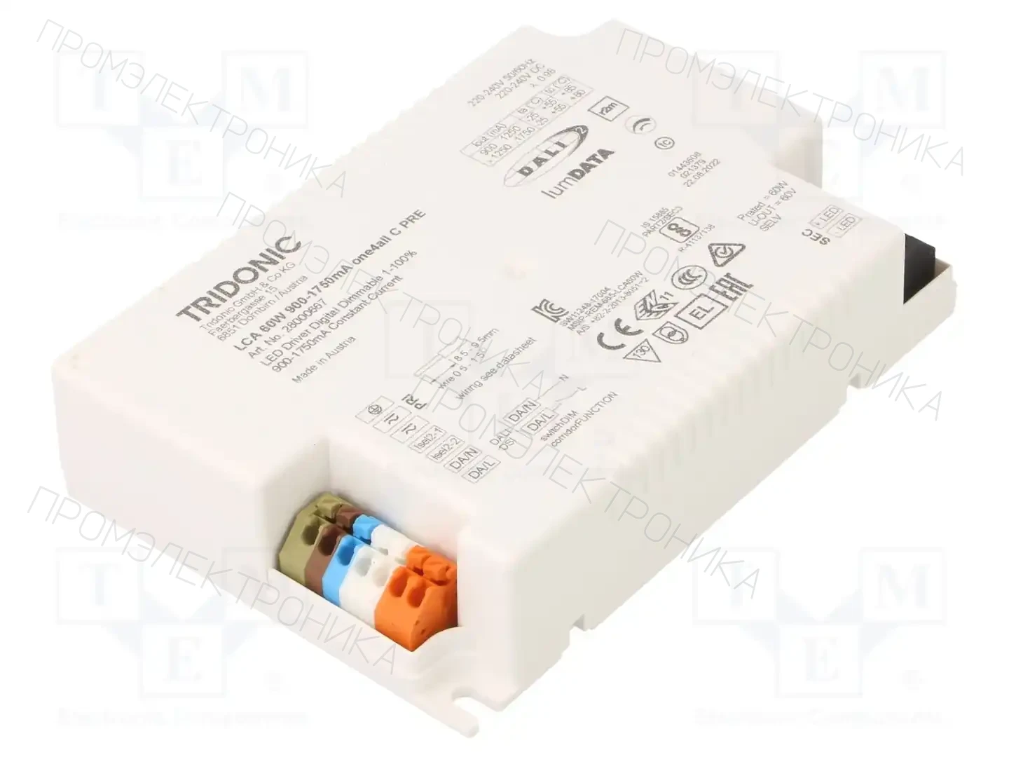 TRIDONIC LCA 60W 900-1750MA ONE4ALL C PRE — Блоки питания для LED