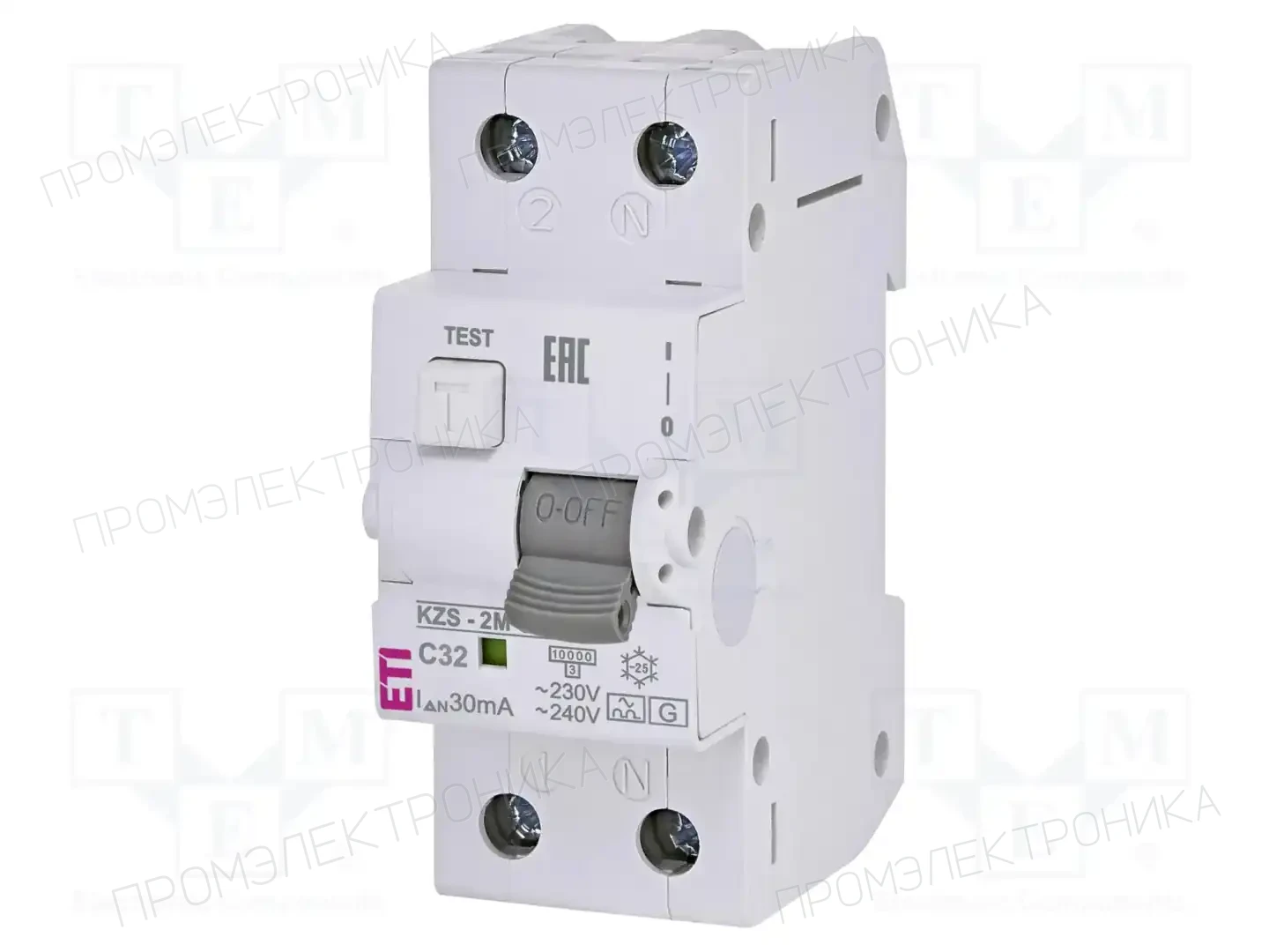 ETI POLAM KZS-2M A G/KV C32/0.03 — Дифференциальные выключатели