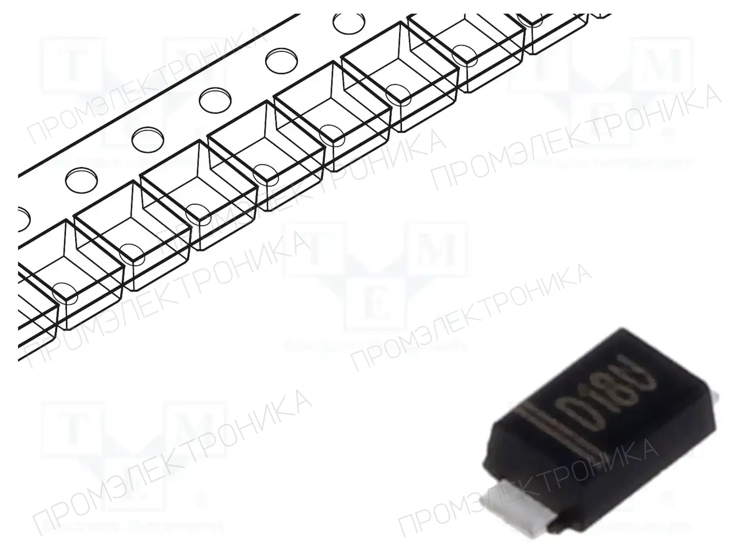 SMC DIODE SOLUTIONS DSS18UTR — Диоды Шотки SMD